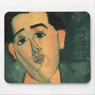 Porträt von Juan Gris (1887-1927) 1915 (Öl kann  Mousepad