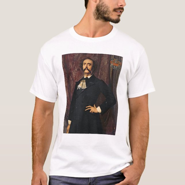Porträt von Jules Barbey d'Aurevilly 1881 T-Shirt (Vorderseite)