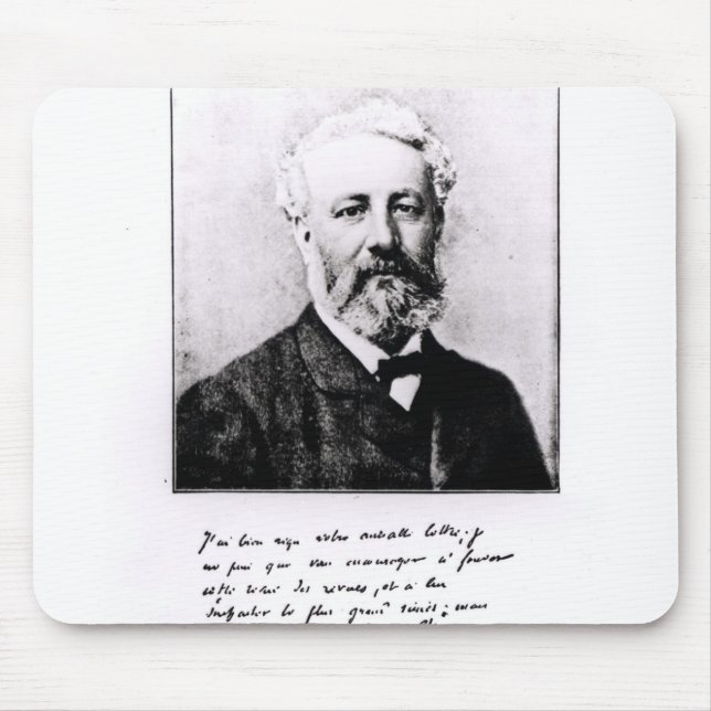 Porträt von Jules Verne Mousepad (Vorne)