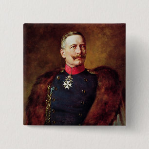 Porträt von Kaiser Wilhelm Ii Button