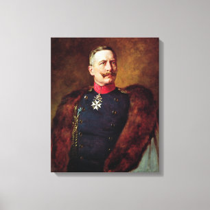 Porträt von Kaiser Wilhelm Ii Leinwanddruck