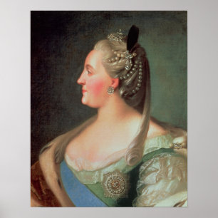 Porträt von Kaiserin Catherine II. der Großen Poster