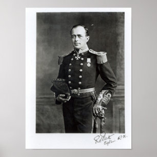 Porträt von Kapitän Robert Falcon Scott Poster