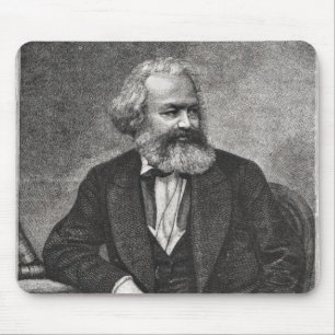 Porträt von Karl Marx 1857 Mousepad