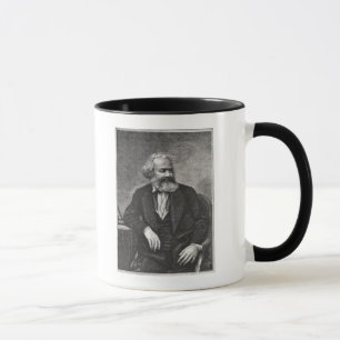 Porträt von Karl Marx 1857 Tasse