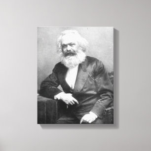 Porträt von Karl Marx Leinwanddruck
