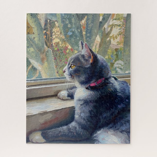 Porträt von Katze Puzzle (Vertikal)