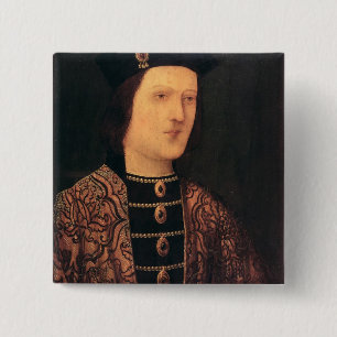 Porträt von König Edward IV von England Button