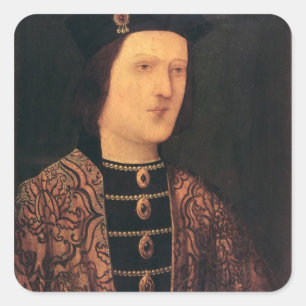 Porträt von König Edward IV von England Quadratischer Aufkleber