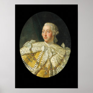 Porträt von König George III nach 1760 Poster