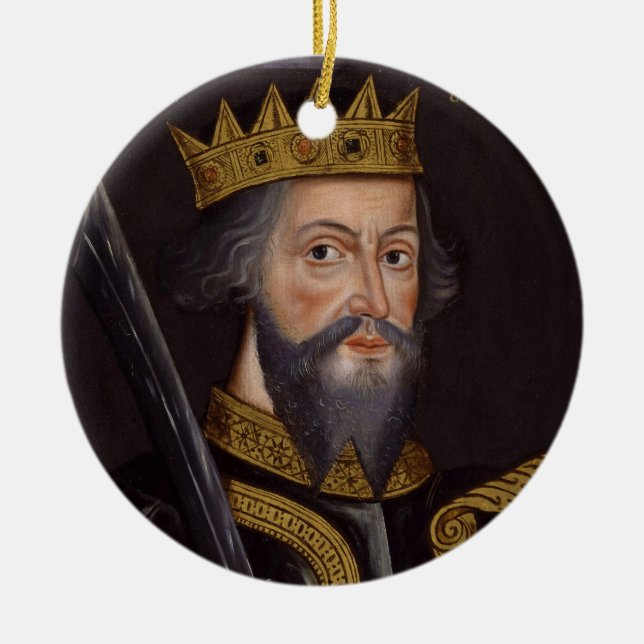 Porträt von König William I The Conqueror Keramikornament (Vorne)