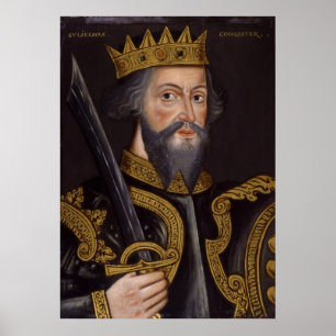 Porträt von König William I The Conqueror Poster
