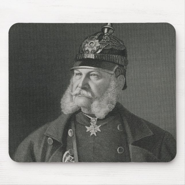 Porträt von König William-I von Preußen Mousepad (Vorne)