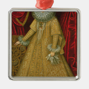 Porträt von Königinisabellfarbe Clara Eugenia Ornament Aus Metall