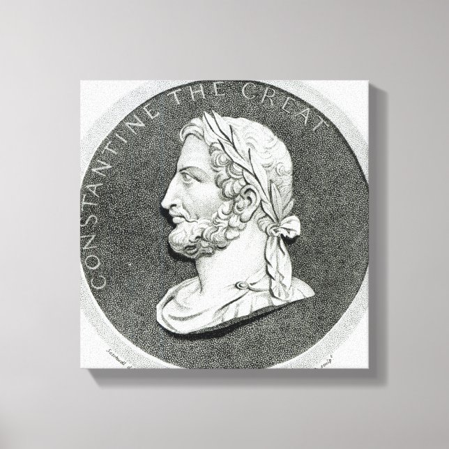 Porträt von Konstantin dem Großen Leinwanddruck (Vorderseite)