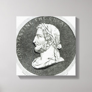 Porträt von Konstantin dem Großen Leinwanddruck