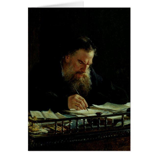 Porträt von Lev Tolstoy (Vorne)