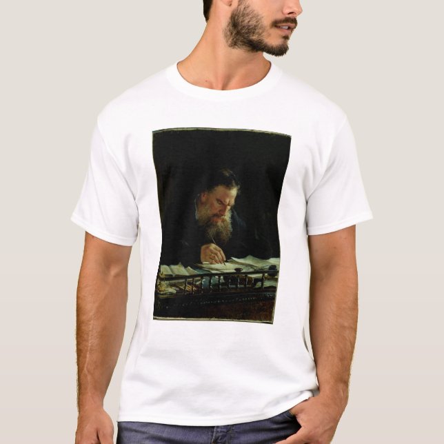 Porträt von Lev Tolstoy T-Shirt (Vorderseite)