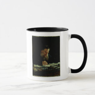 Porträt von Lev Tolstoy Tasse