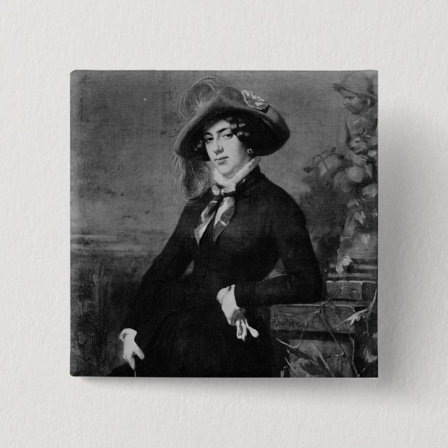 Porträt von Lola Montez, 1844 Button (Vorderseite)