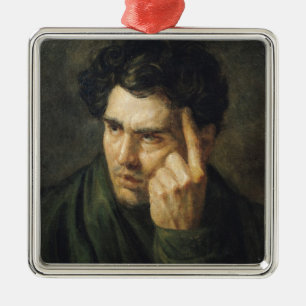 Porträt von Lord Byron Silbernes Ornament