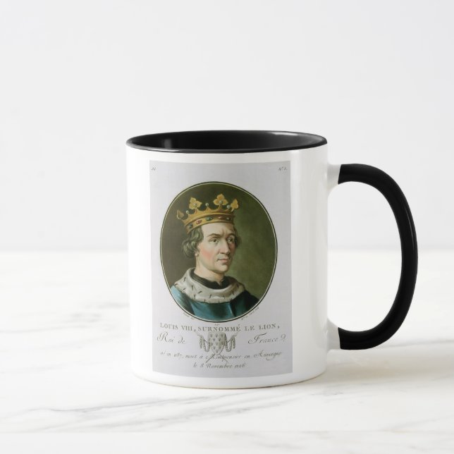 Porträt von Louis VIII, genannt "Le Lion", König Tasse (Rechts)