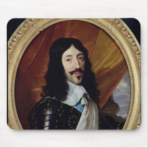 Porträt von Louis XIII nach 1610 Mousepad