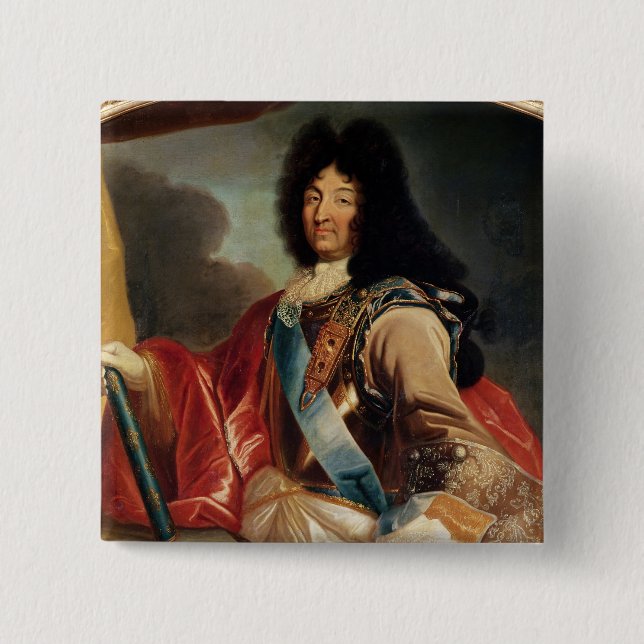Porträt von Louis XIV 2 Button (Vorderseite)