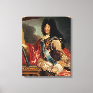 Porträt von Louis XIV Leinwanddruck