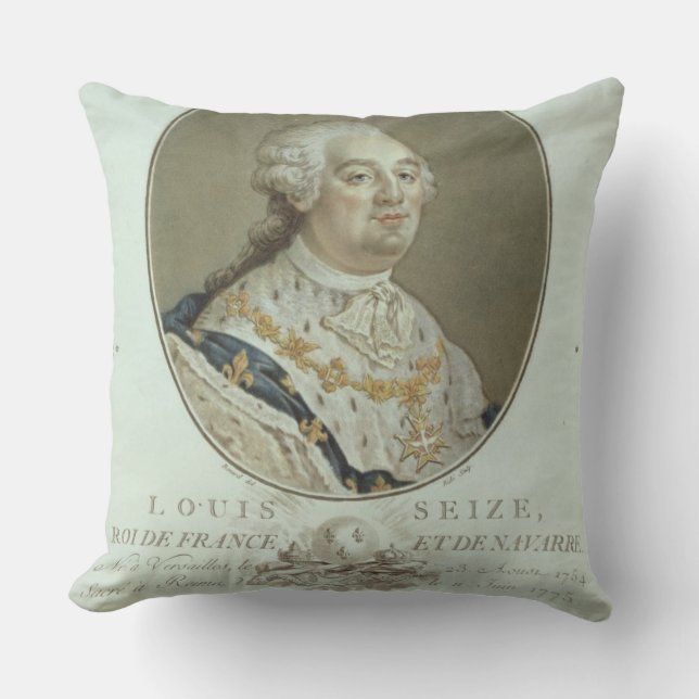 Porträt von Louis XVI (1754-93) von 'Porträtde Kissen (Vorderseite)