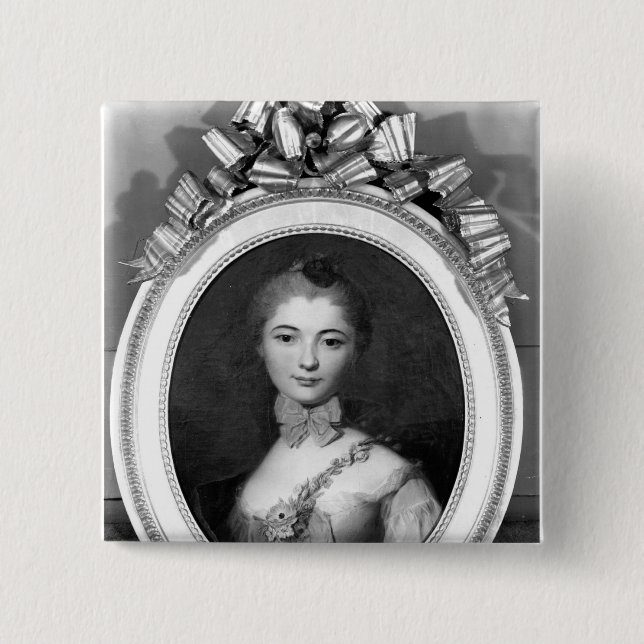 Porträt von Louise Honorine Crozat du Chatel Button (Vorderseite)