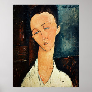 Porträt von Lunia Czechowska, 1918 Poster