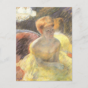 Porträt von Lydia an der Oper von Mary Cassatt Postkarte