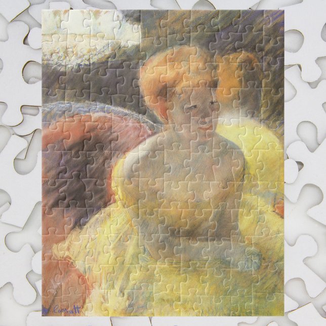 Porträt von Lydia an der Oper von Mary Cassatt Puzzle (Von Creator hochgeladen)