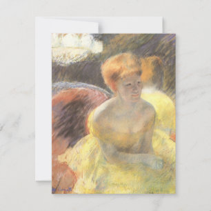 Porträt von Lydia bei der Oper von Mary Cassatt