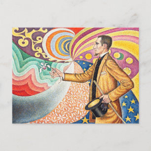 Porträt von M. Félix Fénéon 1890 von Paul Signac Postkarte