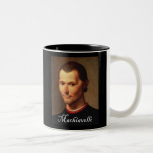 Porträt von Machiavelli 1 Zweifarbige Tasse