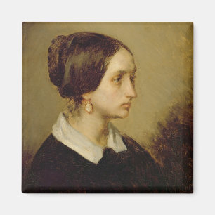 Porträt von Madame Ono, 1844 Magnet