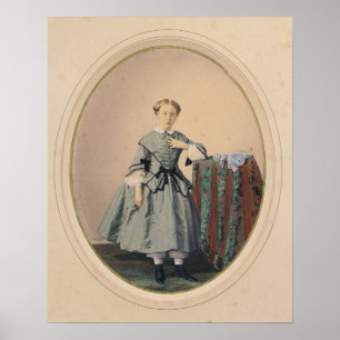 Porträt von Madeleine de Malaret Poster