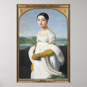 Porträt von Mademoiselle Caroline Riviere 1805 Poster
