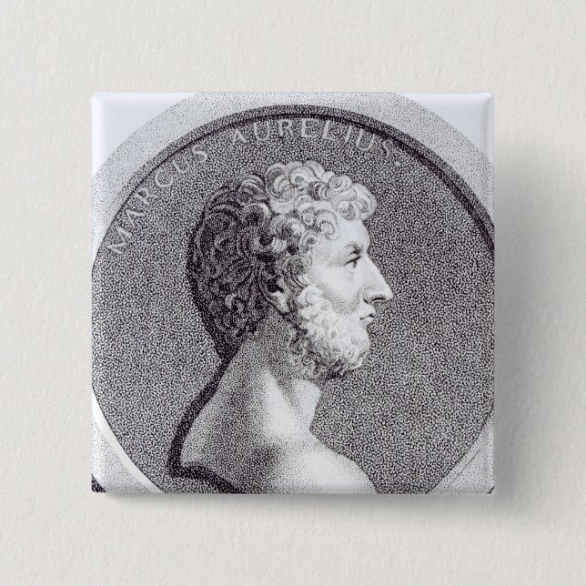 Porträt von Marcus Aurelius Button (Vorderseite)