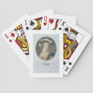Porträt von Marguerite de Valois (1492-1549), 1787 Spielkarten
