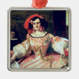 Porträt von Maria Guerrero Ornament Aus Metall