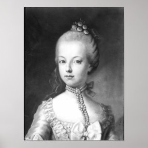 Porträt von Marie-Antoinette von Habsburgern Poster