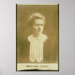 Porträt von Marie Curie Poster