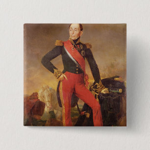 Porträt von Marquis Emmanuel de Grouchy Button