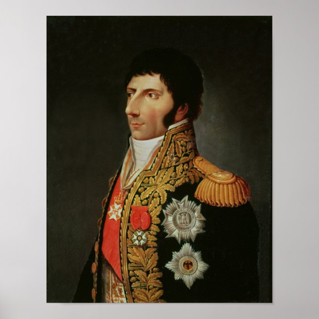 Porträt von Marschall Charles Jean Bernadotte Poster (Vorne)