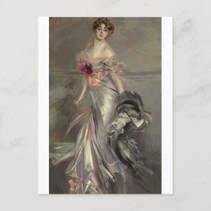 Porträt von Martha Regnier von Giovanni Boldini Postkarte
