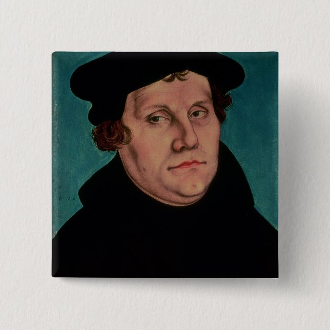 Porträt von Martin Luther, 1529 Button (Vorderseite)