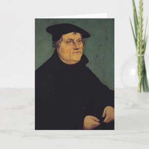 Porträt von Martin Luther 1543 Karte